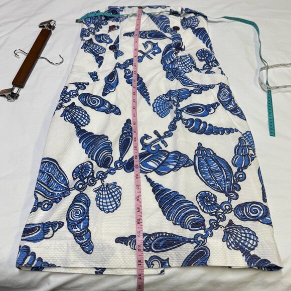 Lilly Pulitzer Vanna Strapless Dress 8 Fallin In Love Jacquard EUC - Picture 10 of 12